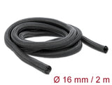 Delock 18854 Braided Sleeve Self-Closing 2 M X 16 Mm Black