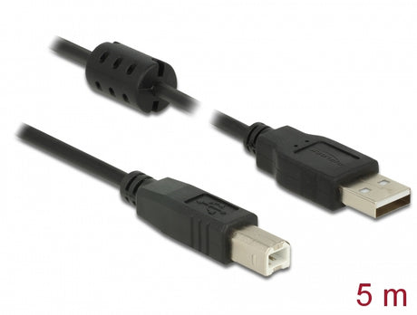 Delock 84899 Cable Usb 2.0 Type-A Male > Usb 2.0 Type-B Male 5.0 M Black