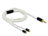 Delock 85845 Audio Cable 3.5 Mm 3 Pin Stereo Jack Male To 2 X Mmcx Male 1.20 M