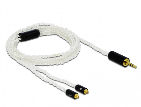 Delock 85848 Audio Cable 2.5 Mm 4 Pin Stereo Jack Male To 2 X Mmcx Male 1.20 M