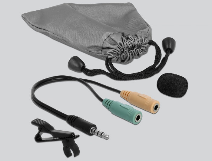 Delock 66279 Tie Lavalier Microphone Omnidirectional