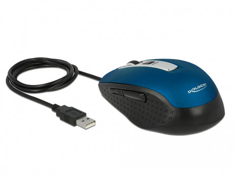 Delock 12621 Optical 5-Button Mouse Usb Type-A Blue