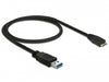 Delock 85071 Cable Usb 3.0 Type-A Male > Usb 3.0 Type Micro-B Male 0.5 M Black