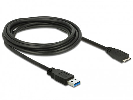 Delock 85075 Cable Usb 3.0 Type-A Male > Usb 3.0 Type Micro-B Male 3.0 M Black