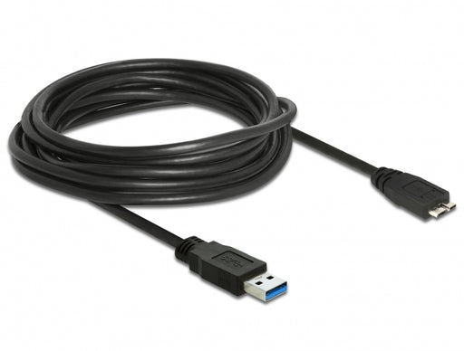 Delock 85076 Cable Usb 3.0 Type-A Male > Usb 3.0 Type Micro-B Male 5.0 M Black