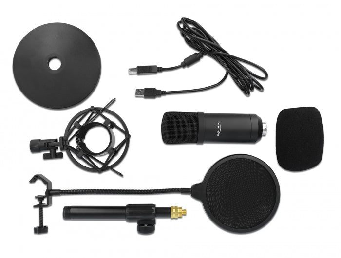 Delock 66300 Professional Usb Condenser Microphone Set