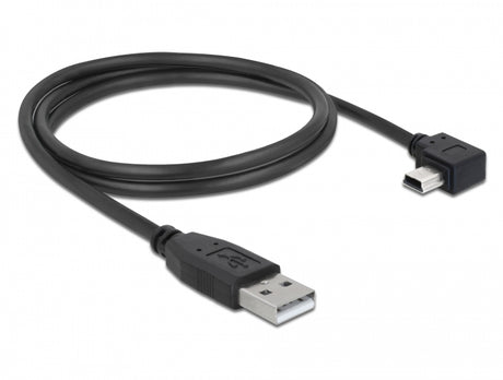 Delock 82681 Usb 2.0 Cable Type-A Male To Type Mini-B Male Angled 1 M