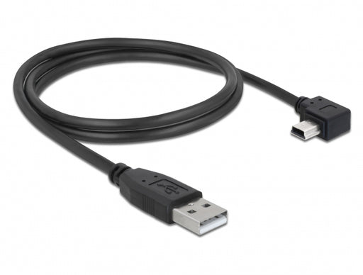 Delock 82681 Usb 2.0 Cable Type-A Male To Type Mini-B Male Angled 1 M