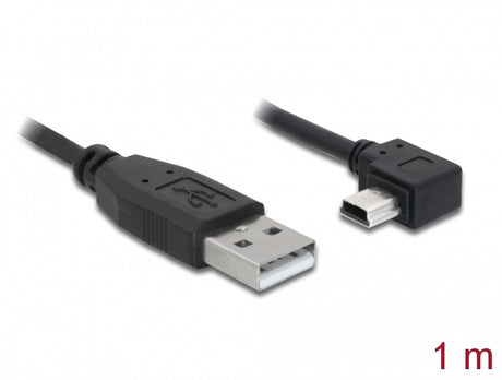 Delock 82681 Usb 2.0 Cable Type-A Male To Type Mini-B Male Angled 1 M