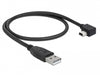 Delock 82680 Usb 2.0 Cable Type-A Male To Type Mini-B Male Angled 0.5 M