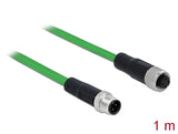 Delock 85433 Network Cable M12 4 Pin D-Coded Male To Female Tpu 1 M