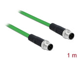 Delock 85917 Network Cable M12 4 Pin D-Coded Male To Male Tpu 1 M