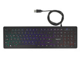 Delock 12625 Usb Keyboard Wired 1.5 M Black With Rgb Illumination