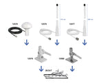 Delock 12579 Base For Marine Radio Antenna With Tilt Joint Abs