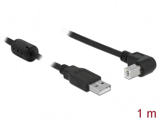 Delock 83519 Cable Usb 2.0 Type-A Male > Usb 2.0 Type-B Male Angled 1 M Black