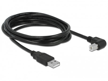 Delock 83529 Cable Usb 2.0 Type-A Male > Usb 2.0 Type-B Male Angled 3 M Black