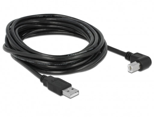 Delock 83530 Cable Usb 2.0 Type-A Male > Usb 2.0 Type-B Male Angled 5 M Black