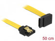 Delock 82810 Sata 6 Gb/S Cable Straight To Upwards Angled 50 Cm Yellow