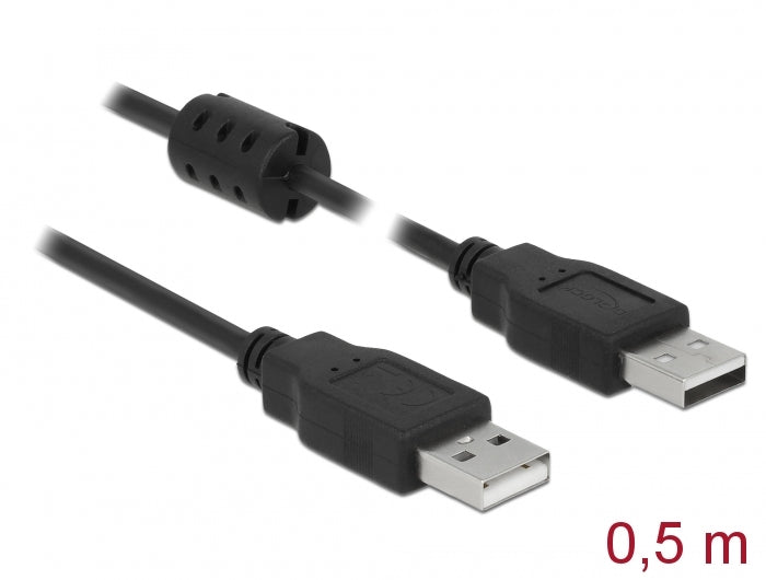 Delock 84888 Cable Usb 2.0 Type-A Male > Usb 2.0 Type-A Male 0.5 M Black