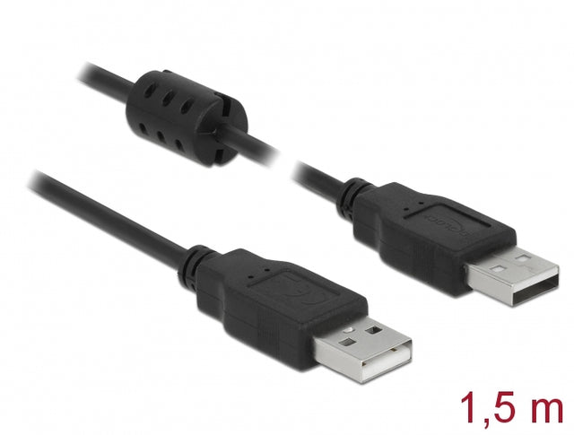 Delock 84890 Cable Usb 2.0 Type-A Male > Usb 2.0 Type-A Male 1.5 M Black