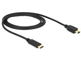 Delock 83603 Cable Usb Type-C™ 2.0 Male > Usb 2.0 Type Mini-B Male 1.0 M Black