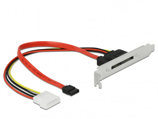 Delock 90418 Slot Bracket With 1 X Sata 22 Pin Plug External