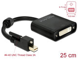 Delock 62639 Adapter Mini Displayport 1.2 Male With Screw > Dvi Female