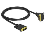 Delock 85902 Dvi Cable 18+1 Male To 18+1 Male Angled 2 M