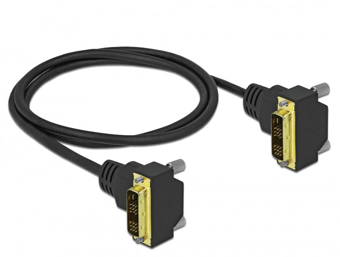 Delock 85905 Dvi Cable 18+1 Male Angled To 18+1 Male Angled 1 M