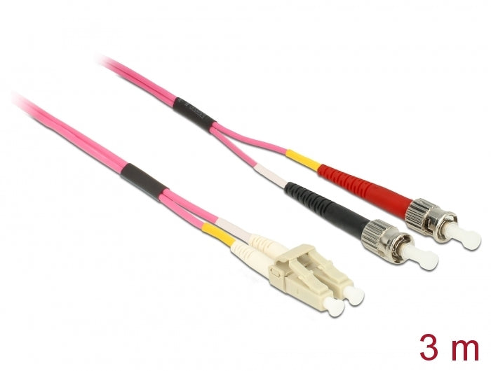 Delock 84687 Cable Optical Fibre Lc > St Multi-Mode Om4 3 M