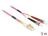 Delock 84687 Cable Optical Fibre Lc > St Multi-Mode Om4 3 M