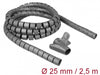 Delock 18845 Spiral Hose With Pull-In Tool 2.5 M X 25 Mm Grey