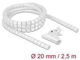 Delock 18840 Spiral Hose With Pull-In Tool 2.5 M X 20 Mm White