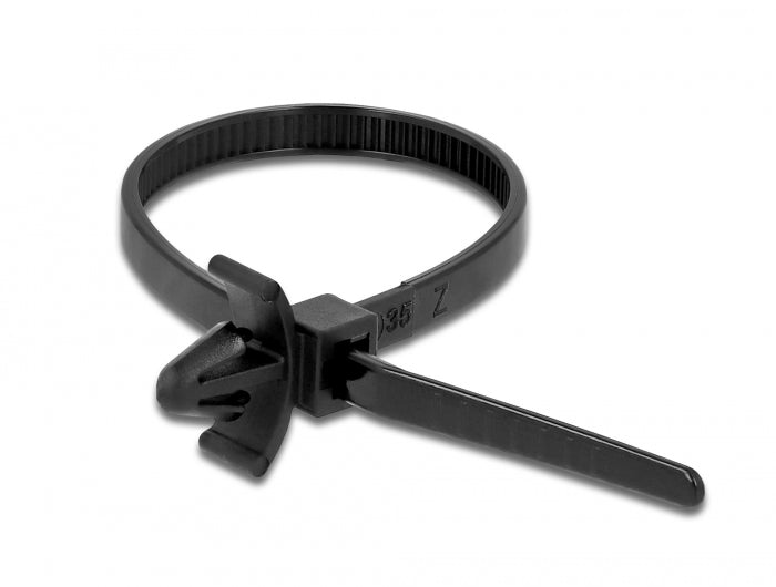 Delock 18893 Cable Tie With Expansion Anchor L 140 X W 4 Mm Black 10 Pieces