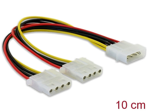 Delock 82100 Y-Cable Power > 2X 4Pin Molex