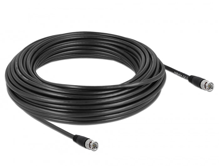 Delock 80087 Cable Bnc Male To Bnc Male 20 M