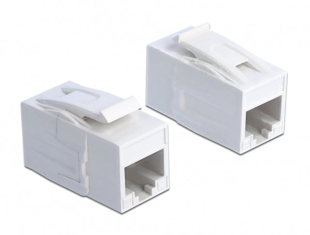 Delock 86299 Keystone Module Rj45 Jack > Rj45 Jack Cat.6A Utp White