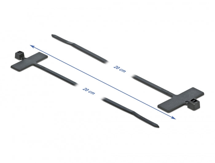 Delock 18959 Cable Tie With Label Tap L 200 X W 2.5 Mm Black 10 Pieces