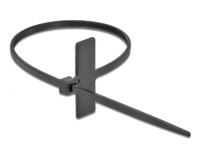 Delock 18959 Cable Tie With Label Tap L 200 X W 2.5 Mm Black 10 Pieces