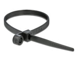 Delock 18950 Cable Tie With Fastening Eyelet L 200 X W 4.8 Mm Black 10 Pieces