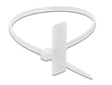 Delock 18954 Cable Tie With Label Tap L 100 X W 2.5 Mm White 10 Pieces