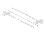 Delock 18955 Cable Tie With Label Tap L 200 X W 2.5 Mm White 10 Pieces