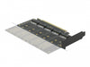 Delock 90435 Pci Express X16 Card To 5 X Internal M.2 Key B / Sata