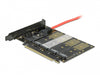 Delock 90435 Pci Express X16 Card To 5 X Internal M.2 Key B / Sata