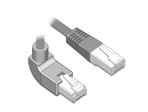 Delock 83516 Network Cable Rj45 Cat.5E Sf/Utp Upwards Angled / Straight 2 M