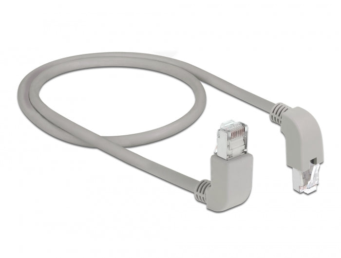 Delock 85852 Network Cable Rj45 Cat.5E Sf/Utp Upwards / Downwards Angled 0.5 M