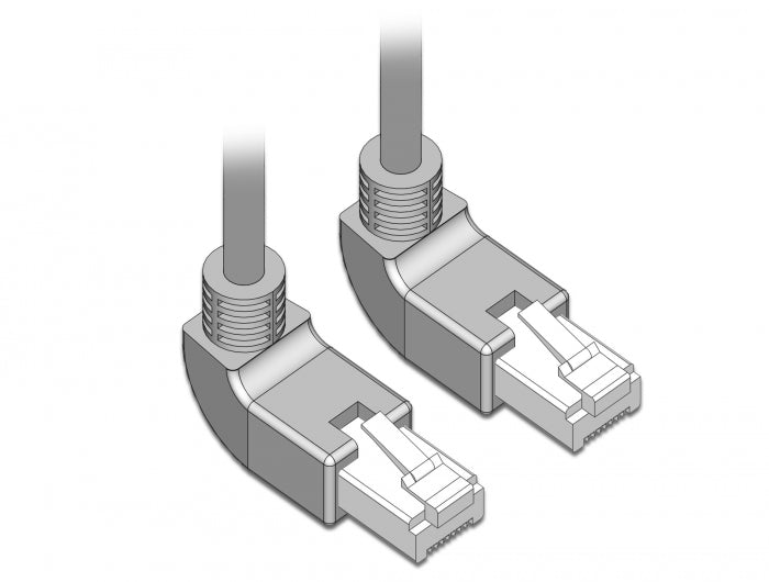 Delock 83511 Network Cable Rj45 Cat.5E Sf/Utp Upwards / Upwards Angled 1 M