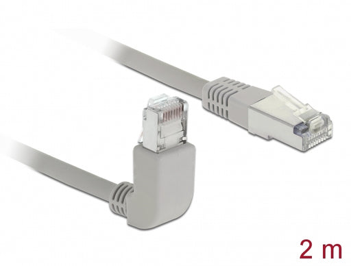 Delock 83516 Network Cable Rj45 Cat.5E Sf/Utp Upwards Angled / Straight 2 M