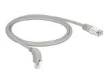 Delock 85856 Network Cable Rj45 Cat.5E Sf/Utp Downwards Angled / Straight 1 M