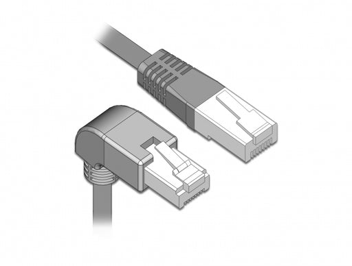 Delock 85874 Network Cable Rj45 Cat.6A S/Ftp Downwards Angled / Straight 1 M